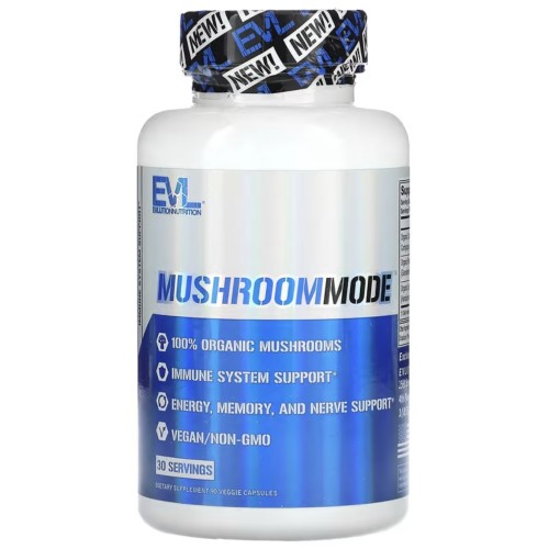 EVLution Nutrition, MushroomMode, 90 растительных капсул